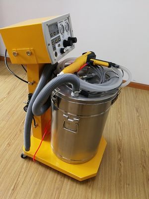 Портативная электростатическая порошкообразная распыляющая машина из нержавеющей стали с ручным пистолетом краски
