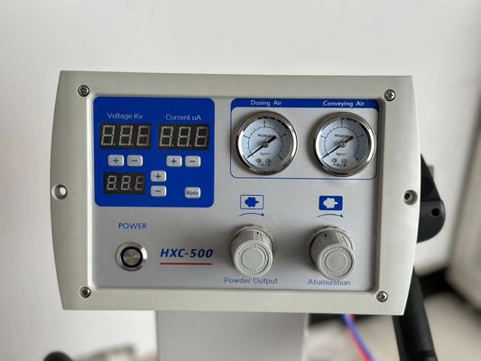 Машины для покрытия поверхности металла порошком с ручными электростатическими пушками для распыливания
